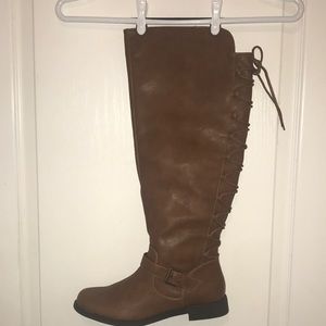 🥾 JustFab Brand New Lace Knee Boots FC11